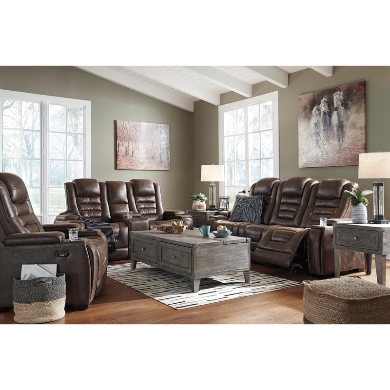 Signature Design by Ashley Game Zone 3850118C Power Reclining Loveseat w/ Console and ADJ Headrest IMAGE 17
