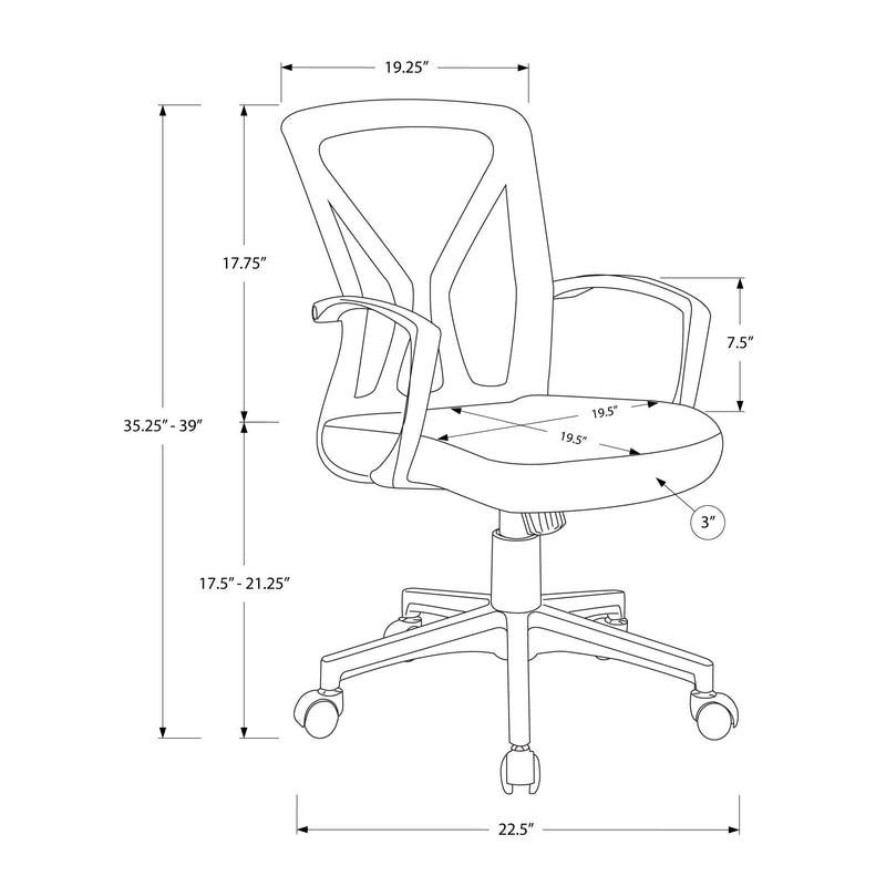 Monarch Office Chairs Office Chairs I 7340 IMAGE 5