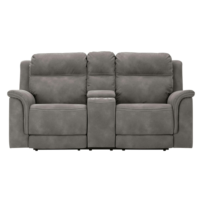 Signature Design by Ashley Next-Gen Durapella 5930118C PWR REC Loveseat w/ Console and ADJ Headrest IMAGE 3