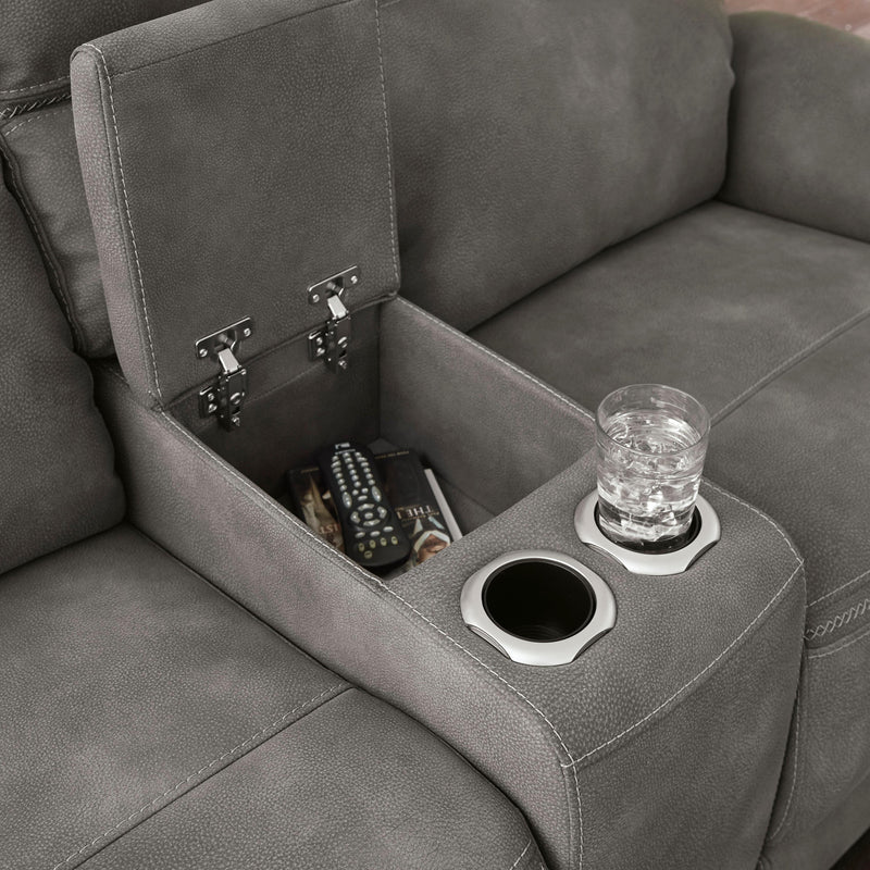 Signature Design by Ashley Next-Gen Durapella 5930118C PWR REC Loveseat w/ Console and ADJ Headrest IMAGE 7