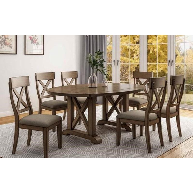 Winners Only Oval Pembrook Dining Table with Pedestal Base T1-PM5276-W IMAGE 8