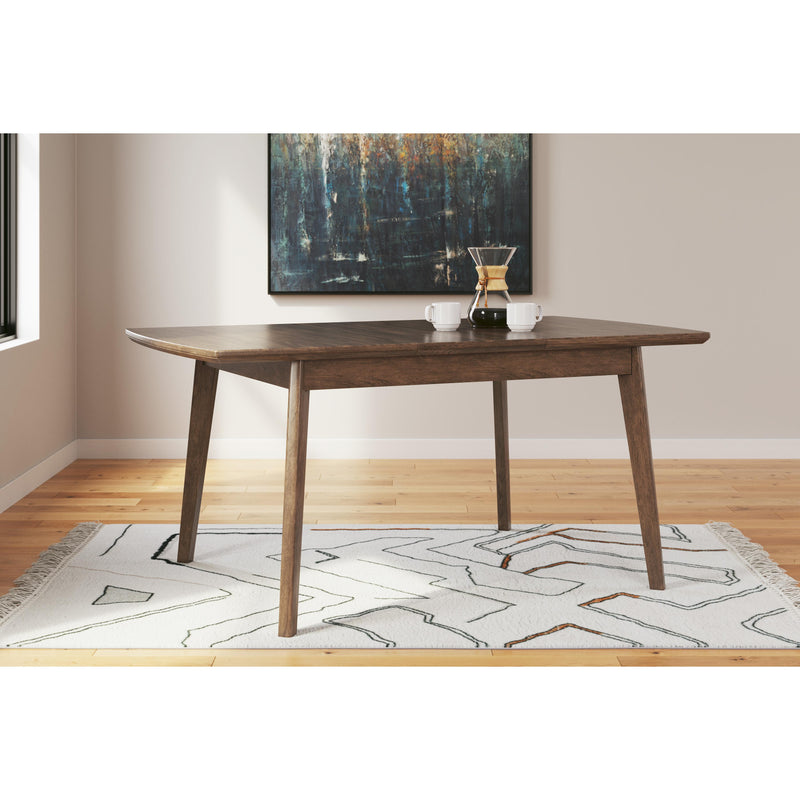  Signature Design by Ashley Lyncott D615-35 Rectangular Dining Room Butterfly Extension Table IMAGE 6