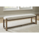 Signature Design by Ashley Cabalynn D974-00 Large Upholstered Dining Room Bench IMAGE 5