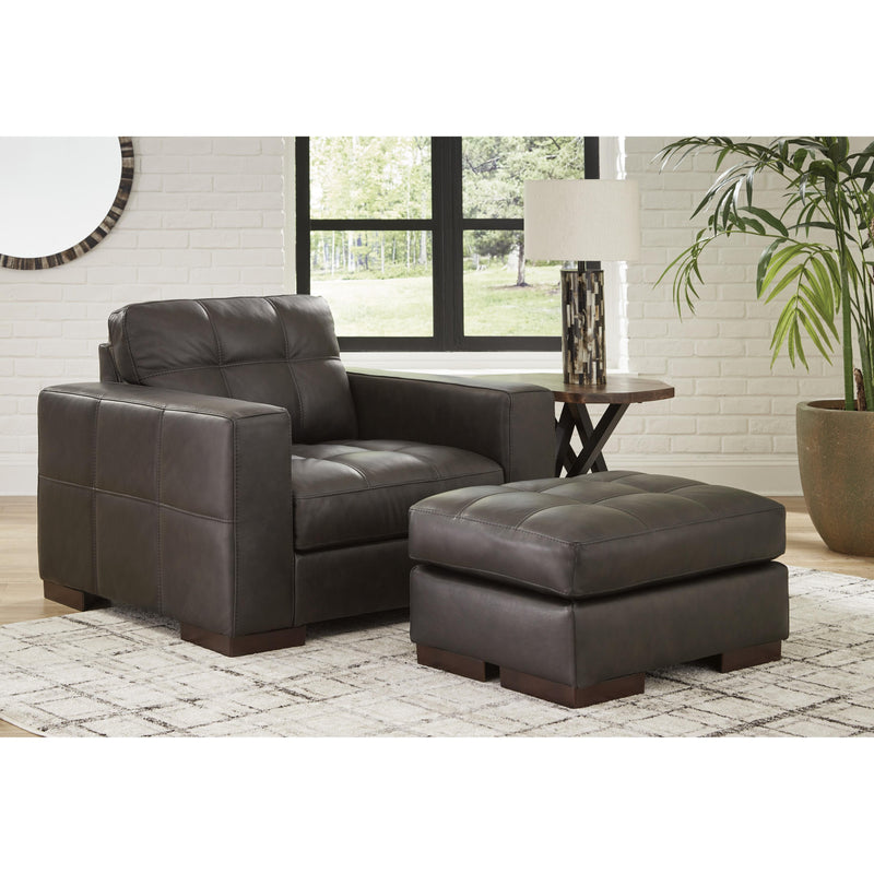 Signature Design by Ashley Luigi Leather Match Ottoman 5650614C IMAGE 6