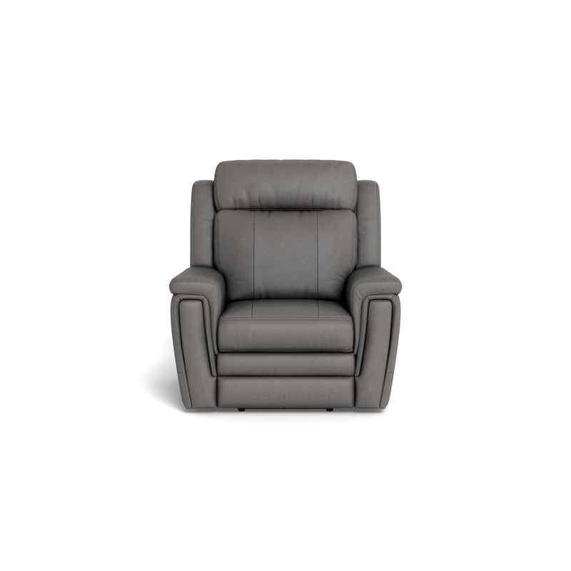 Palliser Asher Power Leather Match Recliner with Wall Recline 41065-L9-BALI-RAINSTORM-MATCH IMAGE 1