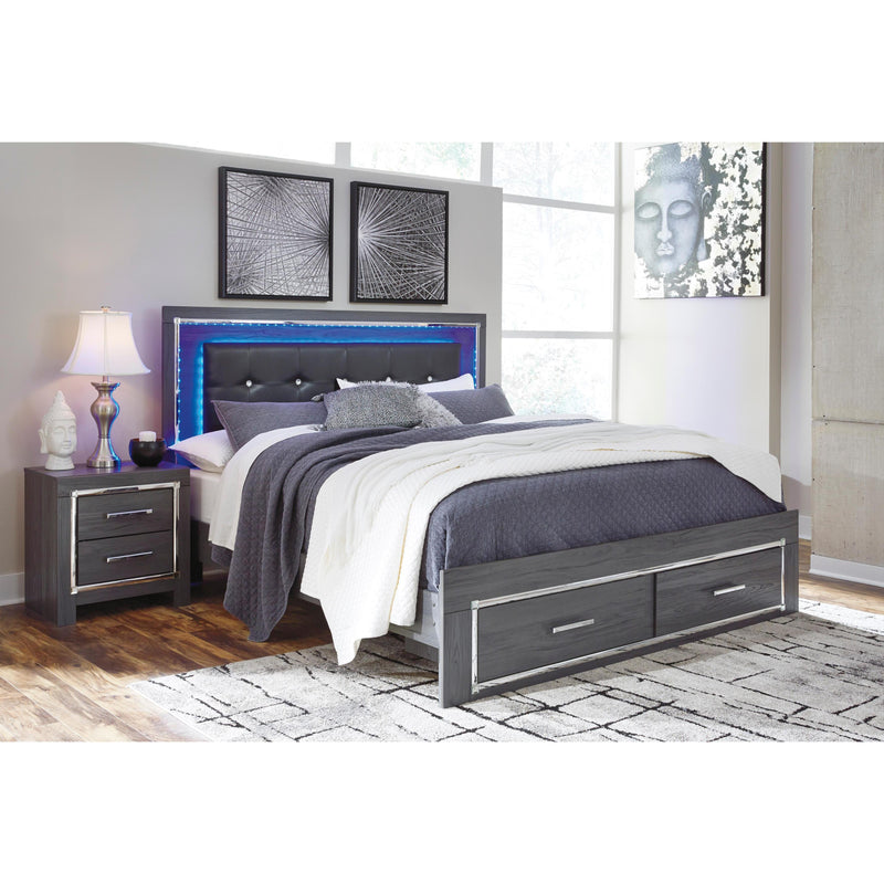 Signature Design by Ashley Lodanna King Panel Bed with Storage B214-56S/B214-58/B214-95/B100-14 IMAGE 2