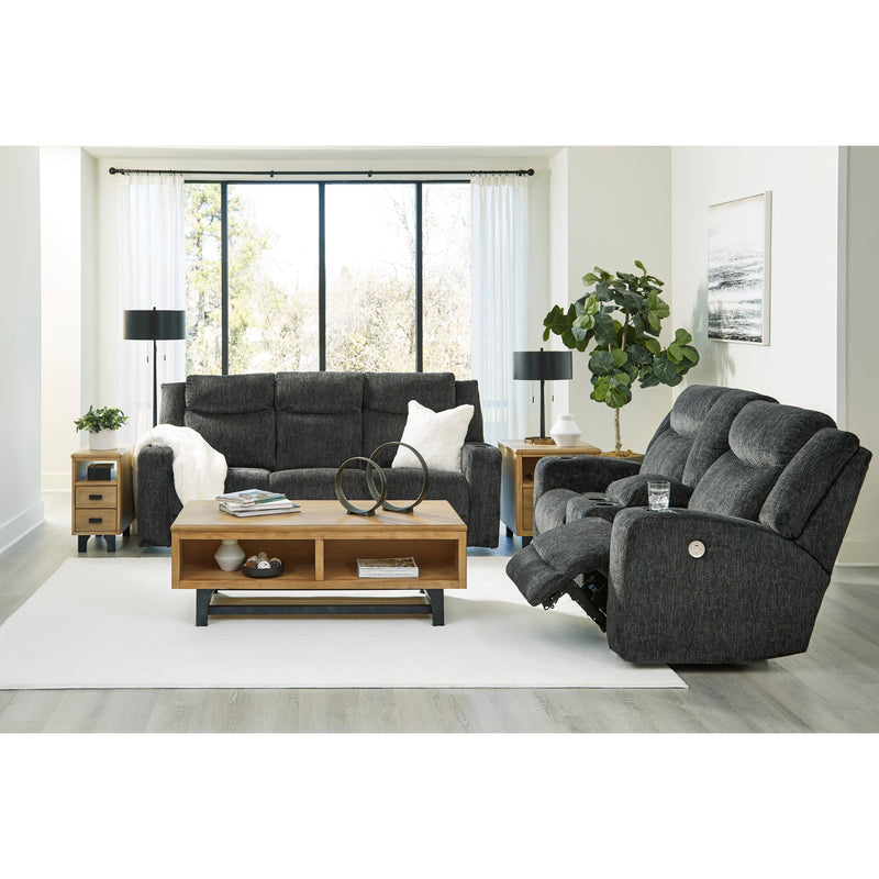 Signature Design by Ashley Martinglenn 4650496C Double Reclining Power Loveseat with Console IMAGE 10