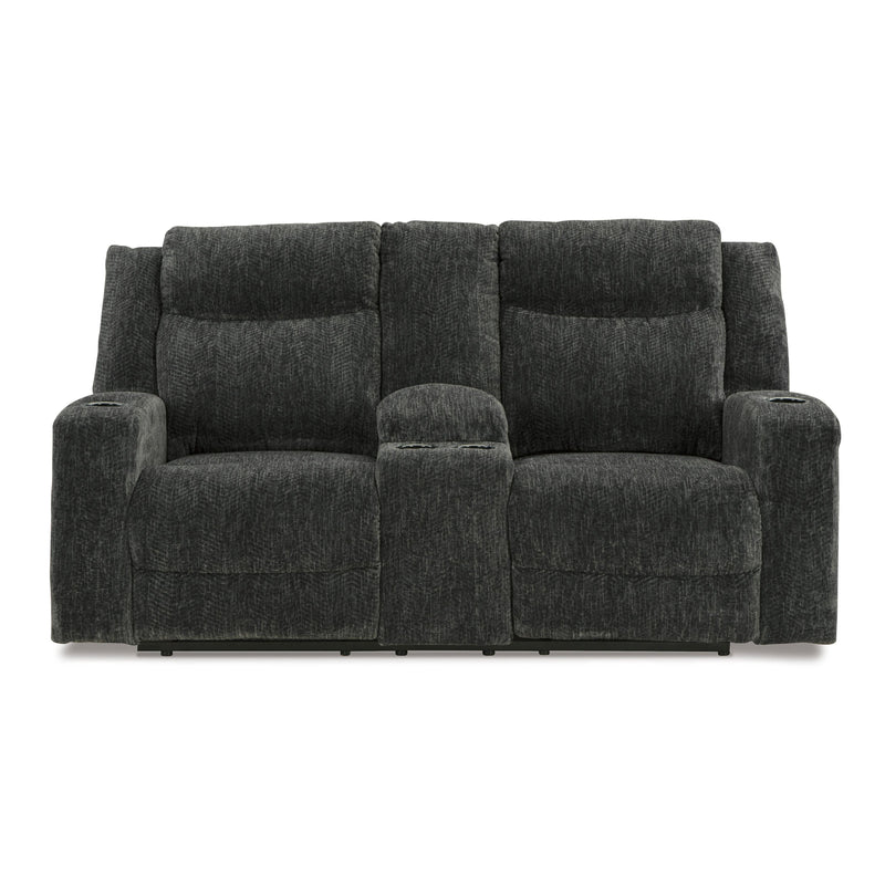 Signature Design by Ashley Martinglenn 4650496C Double Reclining Power Loveseat with Console IMAGE 3