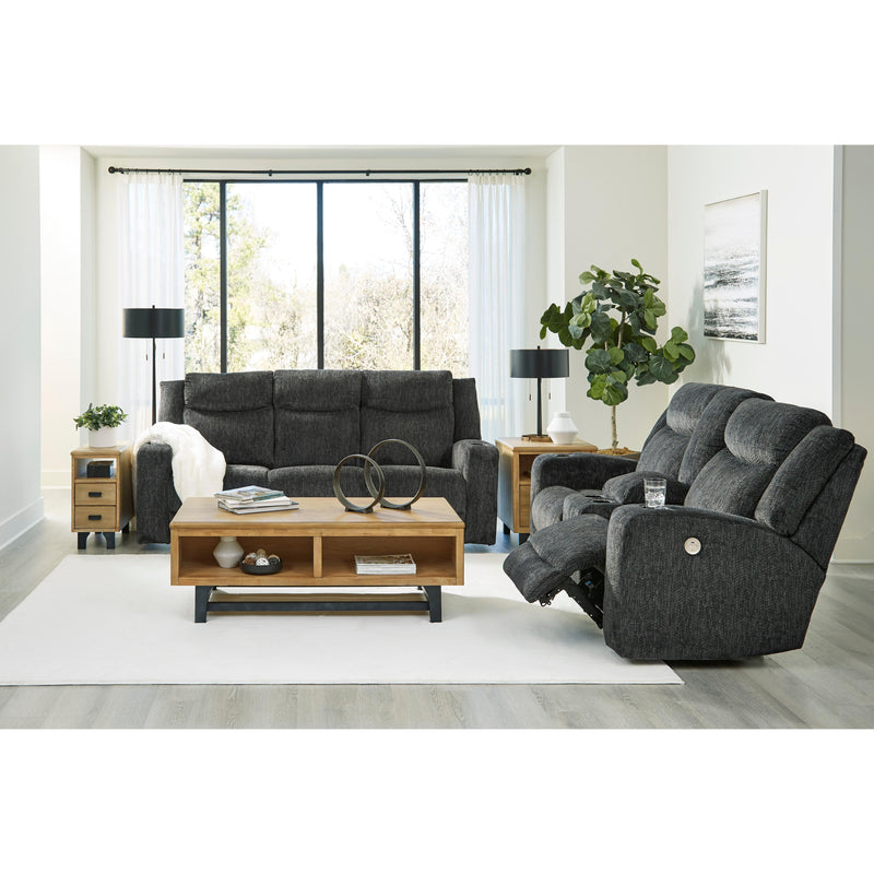 Signature Design by Ashley Martinglenn 4650496C Double Reclining Power Loveseat with Console IMAGE 9