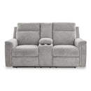 Signature Design by Ashley Barnsana 3320196C Double Reclining Power Loveseat with Console IMAGE 3