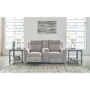 Signature Design by Ashley Barnsana 3320196C Double Reclining Power Loveseat with Console IMAGE 6