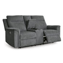 Signature Design by Ashley Barnsana 3320296C Double Reclining Power Loveseat with Console IMAGE 2