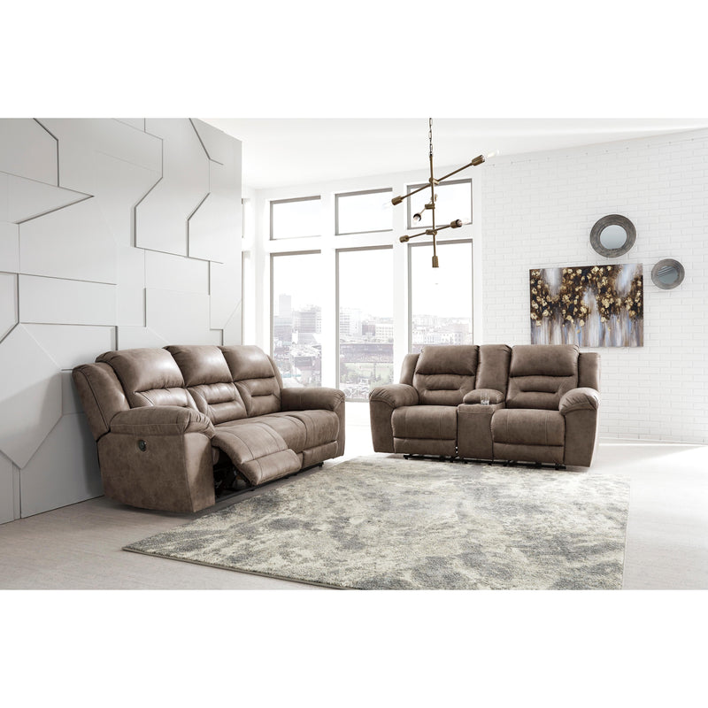 Signature Design by Ashley Stoneland Power Reclining Leather Look Loveseat 3990596C IMAGE 6