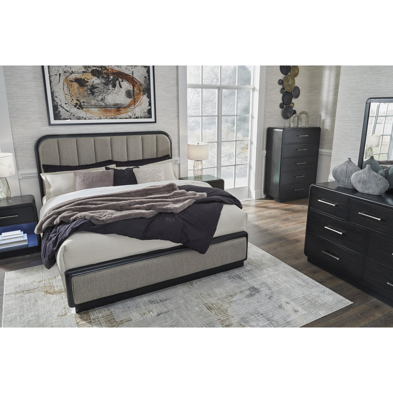 Signature Design by Ashley Rowanbeck King Upholstered Panel Bed B821-58/B821-56 IMAGE 8