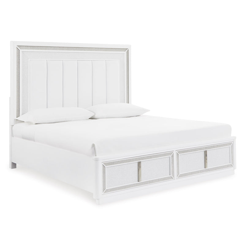 Signature Design by Ashley Chalanna B822B4 King Upholstered Storage Bed IMAGE 1