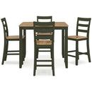 Signature Design by Ashley Gesthaven D401-223 Dining Room Counter Table Set IMAGE 2