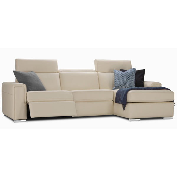 Jaymar Cologne Power Reclining Leather 3 pc Sectional Cologne 169-171-174 Power Reclining 3 pc Sectional - Illusion Bone IMAGE 1