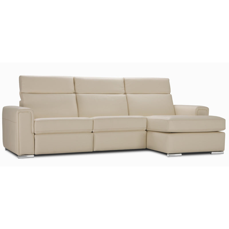 Jaymar Cologne Power Reclining Leather 3 pc Sectional Cologne 169-171-174 Power Reclining 3 pc Sectional - Illusion Bone IMAGE 2