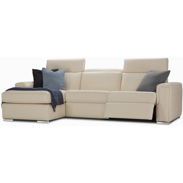 Jaymar Cologne Power Reclining Leather 3 pc Sectional Cologne 173-171-170 Power Reclining 3 pc Sectional - Illusion Bone IMAGE 1