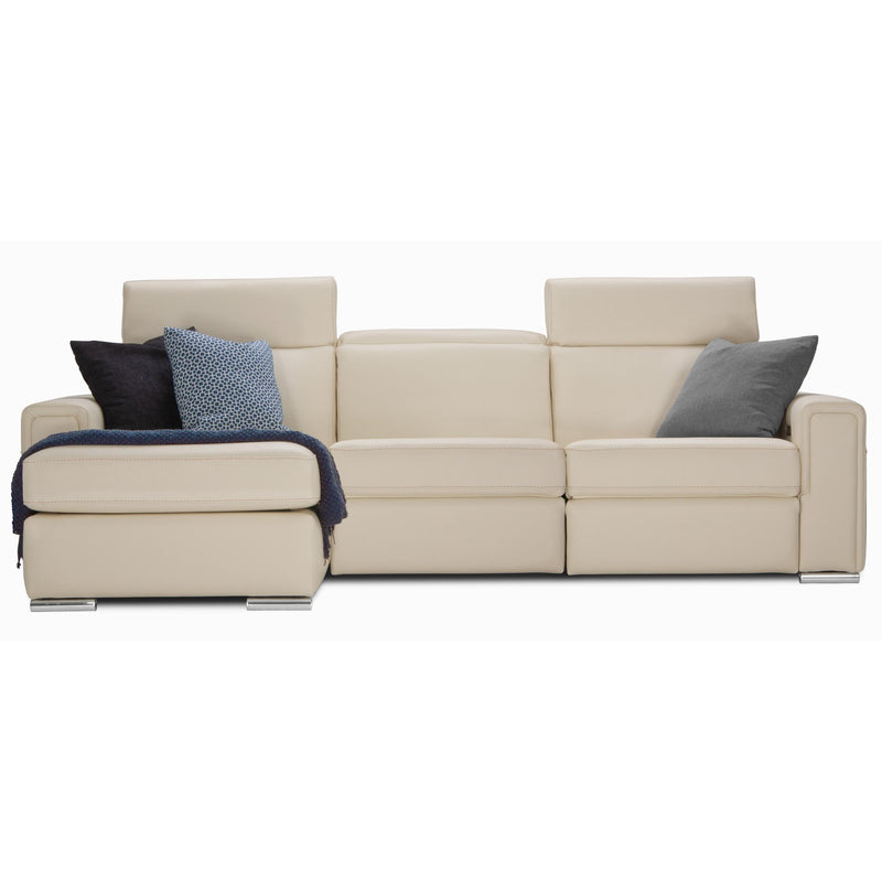 Jaymar Cologne Power Reclining Leather 3 pc Sectional Cologne 173-171-170 Power Reclining 3 pc Sectional - Illusion Bone IMAGE 3