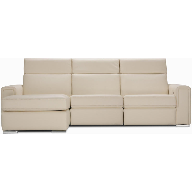 Jaymar Cologne Power Reclining Leather 3 pc Sectional Cologne 173-171-170 Power Reclining 3 pc Sectional - Illusion Bone IMAGE 4