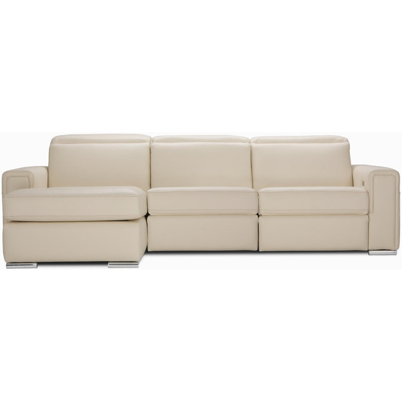 Jaymar Cologne Power Reclining Leather 3 pc Sectional Cologne 173-171-170 Power Reclining 3 pc Sectional - Illusion Bone IMAGE 5