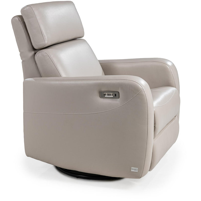 Bugatti Design Regina Power Swivel Rocker Leather Look Recliner Regina Power Swivel Rocker Recliner IMAGE 2