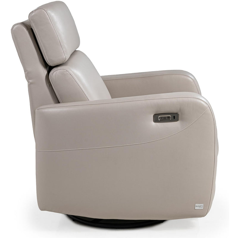 Bugatti Design Regina Power Swivel Rocker Leather Look Recliner Regina Power Swivel Rocker Recliner IMAGE 4