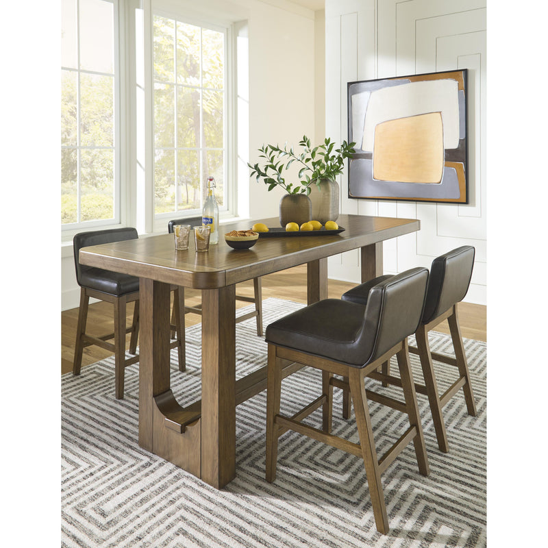 Signature Design by Ashley Cabalynn Counter Height Dining Table with Trestle Base D974-13 IMAGE 12