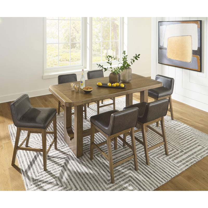 Signature Design by Ashley Cabalynn Counter Height Dining Table with Trestle Base D974-13 IMAGE 13