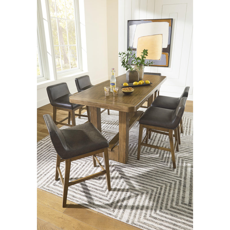 Signature Design by Ashley Cabalynn Counter Height Dining Table with Trestle Base D974-13 IMAGE 17