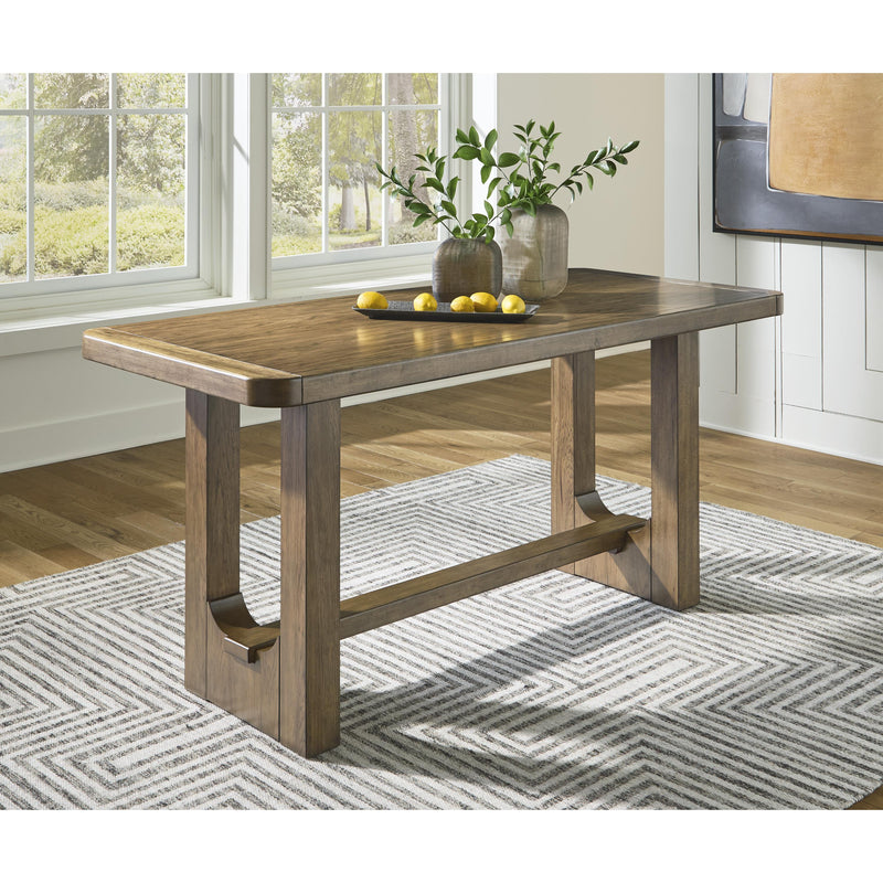 Signature Design by Ashley Cabalynn Counter Height Dining Table with Trestle Base D974-13 IMAGE 4