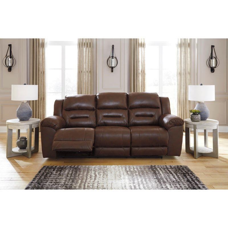 Signature Design by Ashley Stoneland Power Reclining Leather Look Sofa 3990487C IMAGE 4