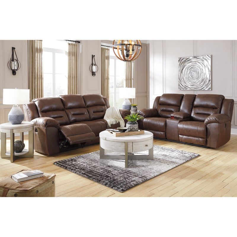 Signature Design by Ashley Stoneland Power Reclining Leather Look Sofa 3990487C IMAGE 8