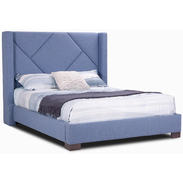 Jaymar Beds Queen Marianne 511 Queen Platform Bed with Legs - Blue IMAGE 1