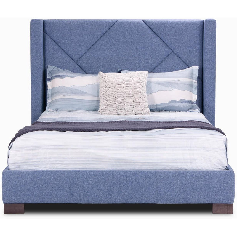 Jaymar Beds Queen Marianne 511 Queen Platform Bed with Legs - Blue IMAGE 2