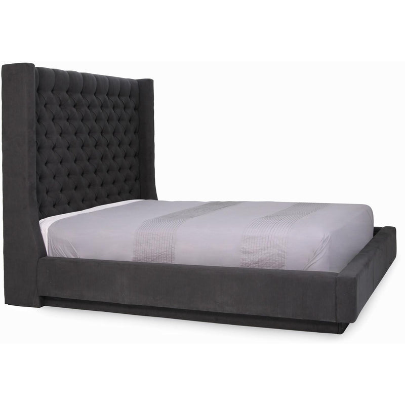 Jaymar Beds Queen Felicity 441 Queen Platform Bed with Front Drawer - Black IMAGE 2