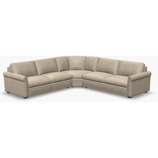 Palliser Madison Fabric and Leather Sectional Madison 77679 Roll Arm Sectional 92/9W/93 IMAGE 1