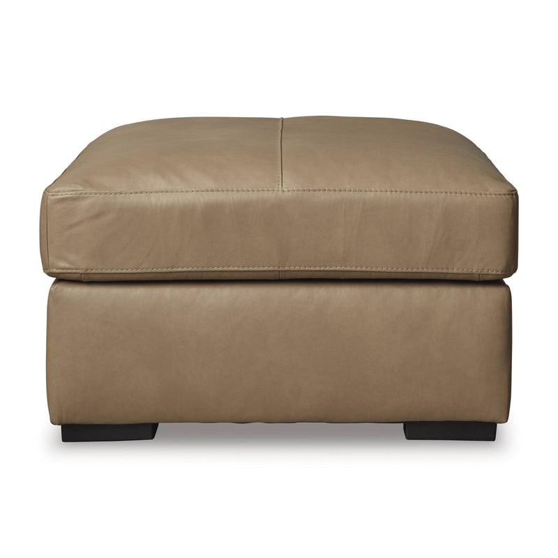 Signature Design by Ashley Bandon Leather Match Ottoman 3800608C IMAGE 2