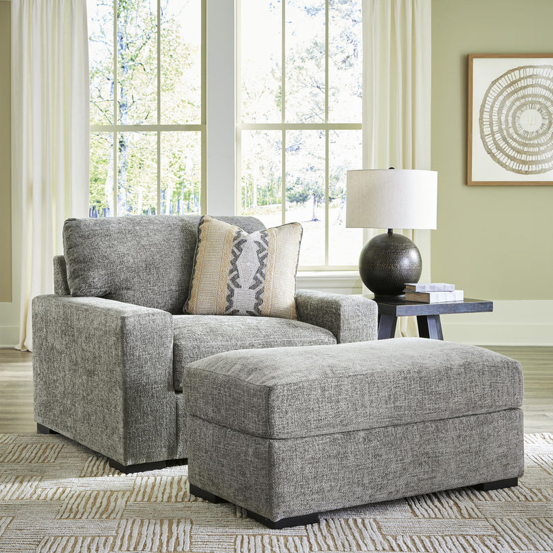 Signature Design by Ashley Dunmor 24904U2 Oversized Chair and Ottoman IMAGE 1