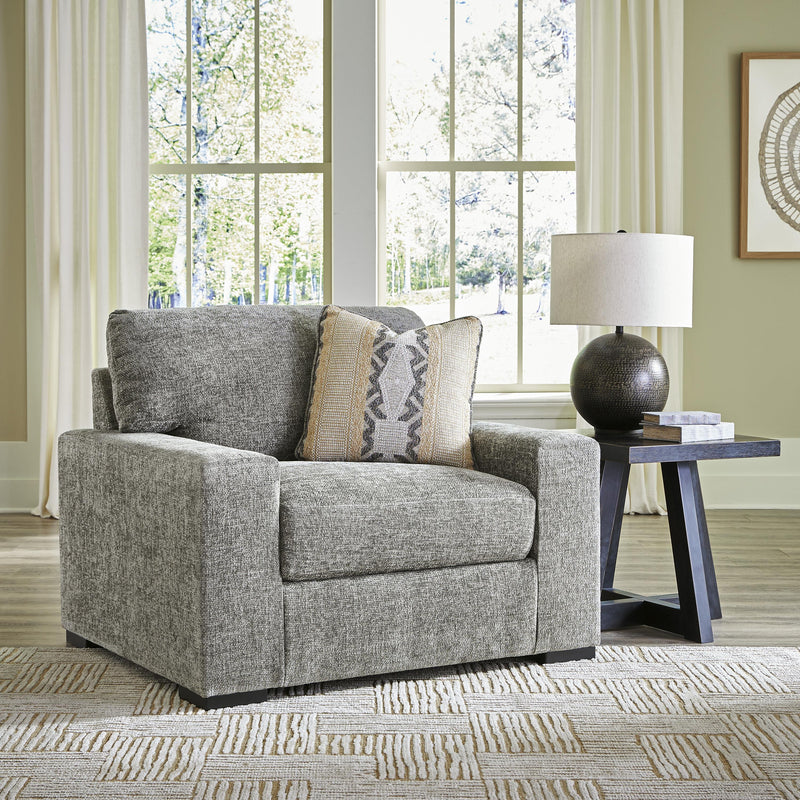 Signature Design by Ashley Dunmor 24904U2 Oversized Chair and Ottoman IMAGE 2