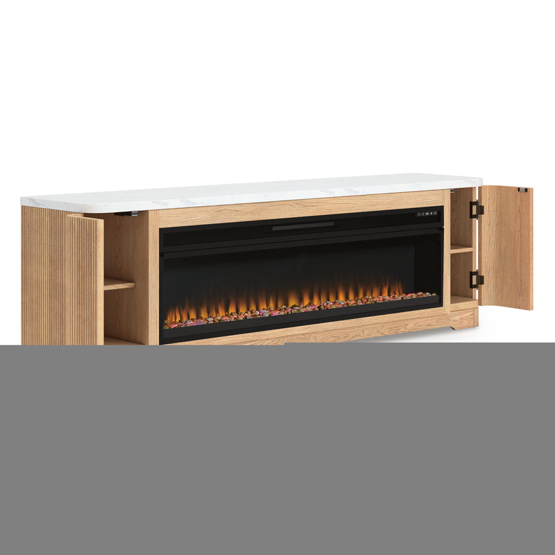 Signature Design by Ashley Camdill W808W1 80" TV Stand with Electric Fireplace IMAGE 4