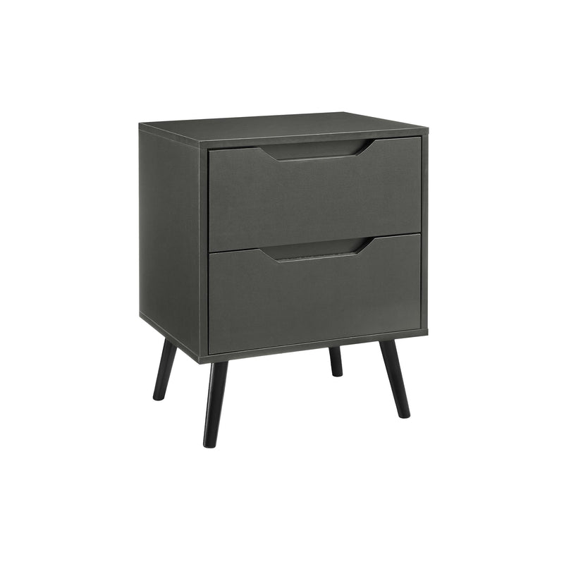 Monarch I 3690 Accent Table - 24"H / Grey End Table With 2 Drawers IMAGE 2