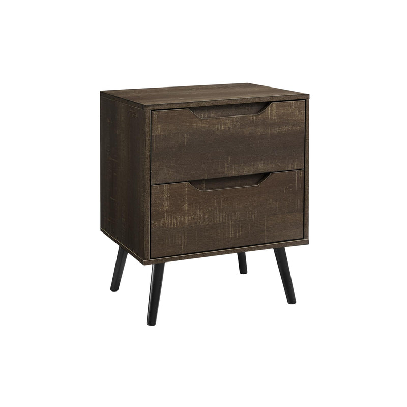 Monarch I 3691 Accent Table - 24"H / Dark Brown End Table - 2 Drawers IMAGE 2