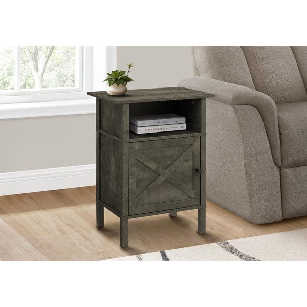 Monarch I 3810 Accent Table - 24"H / Dark Bronze / Black Metal IMAGE 1