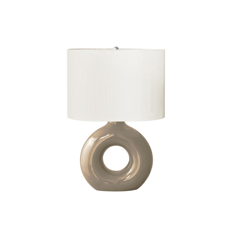 Monarch I 9669 24"H Table Lamp Brown Ceramic / Ivory Shade IMAGE 3