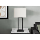 Monarch I 9950 28"H Table Lamp Black Metal/ Ivory Shade / Usb IMAGE 1