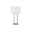 Monarch I 9951 28"H Table Lamp Nickel Metal/ Ivory Shade/ Usb IMAGE 2