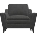 Palliser Balmoral Stationary Leather Chair 77488-02-TORREY-CRACKED-PEPPER IMAGE 2