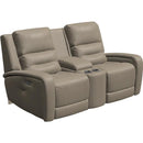 Palliser Washington Power Reclining Leather Match Loveseat with Console 41067-L8-BALI-HARVEST-MATCH IMAGE 1